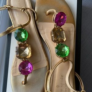 Kate spade gold gem sandal